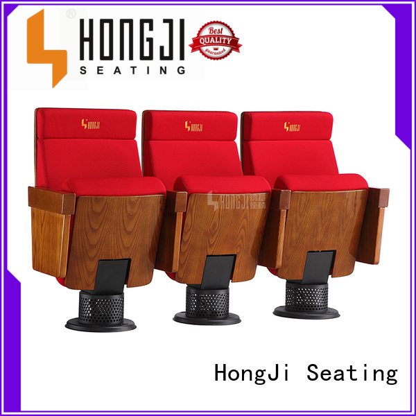 HONGJI newly style fabric theater seating manufacturer for university classroom