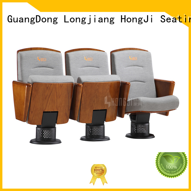 Custom hj8005c auditorium chairs wooden HONGJI