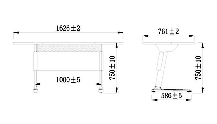 foldable office desk alloy factory for manufacturer-1