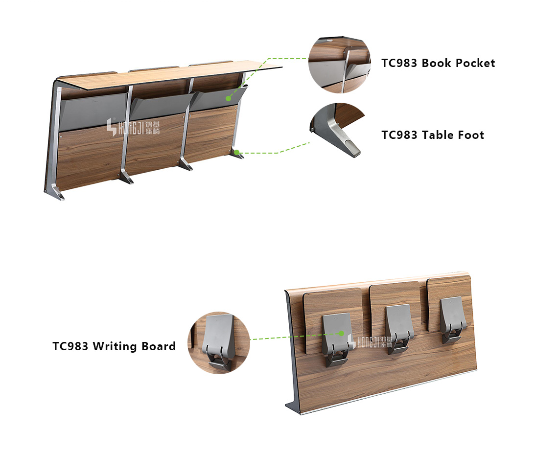 tc973b tc953 chair with built in desk yes HONGJI company