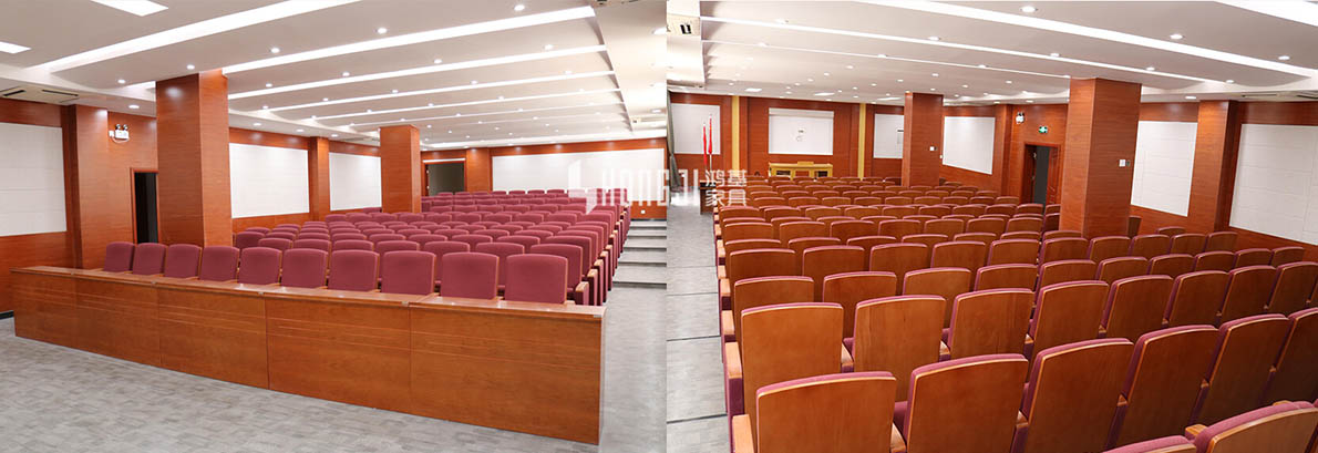 HONGJI auditorium audience seating chairs upholstery cinema