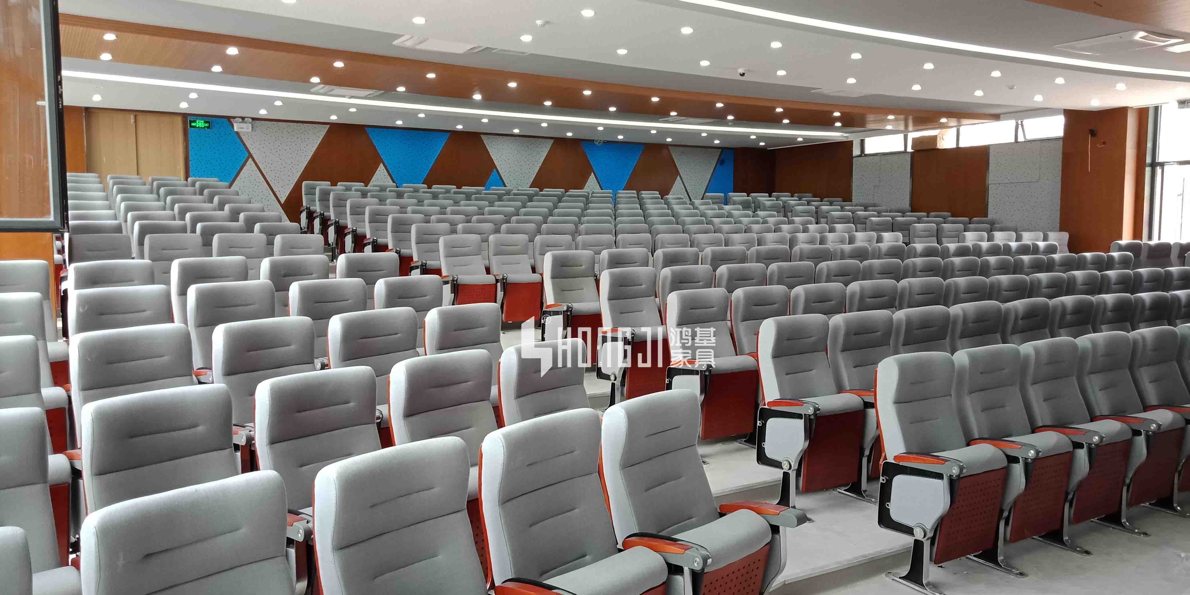 HONGJI project fixed auditorium seating with table for office furniture