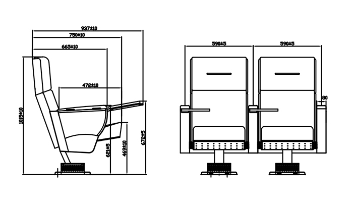 high end theater seating supplier for university classroom