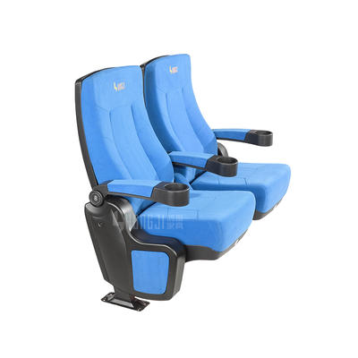 Wholesale Blue 3d cinema chair acousitic theatre seating with Plastic shell in seat and back HJ815A