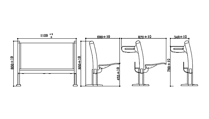 ergonomic school table chair tc9541 for high school