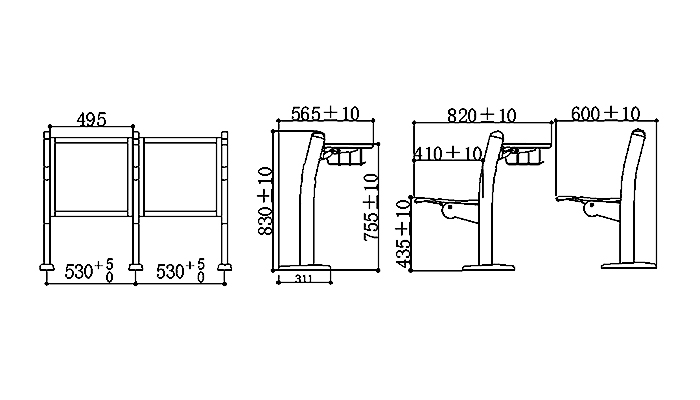 ISO9001 certified elementary school desk tc916 supplier for high school