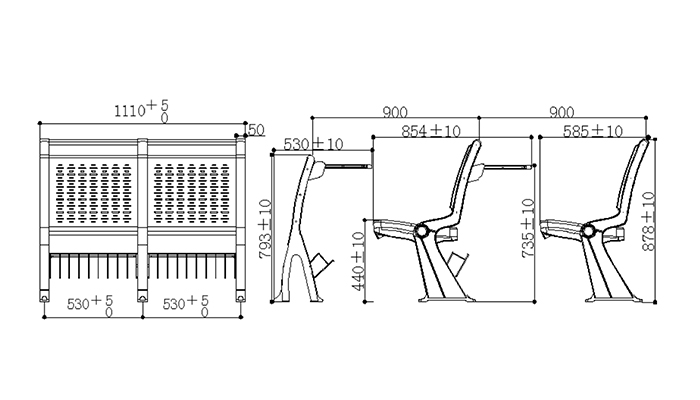 ISO9001 certified student chair tc922d supplier for school