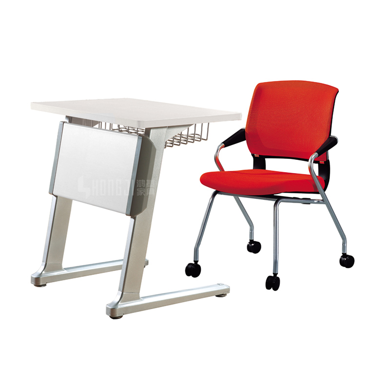 School Classroom Student Desk In School Set Aluminium Legs School Desk Price For Single Seat HD-02C1