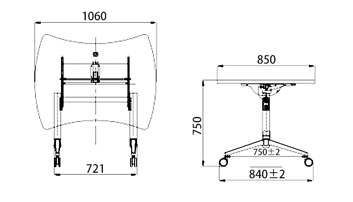 foldable training table hd10b from China for classroom