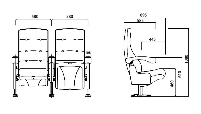 fashionable movie theater recliners for sale hj9913b directly factory price for theater-1