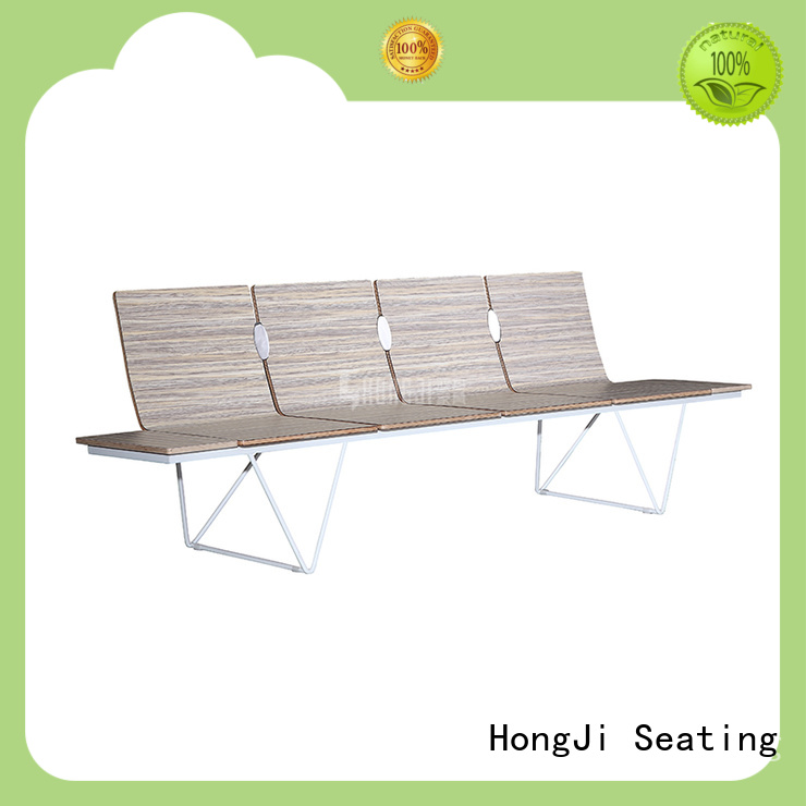 hot sale Curve plywood waiting chair airport chair public seating  for European design H63B-4T