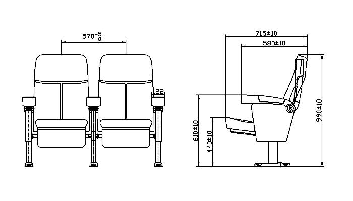 HONGJI hj815a home cinema seating factory for theater-1