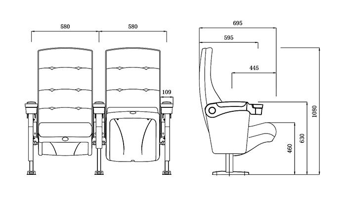 elegant home theater recliners oem directly factory price for importer-1