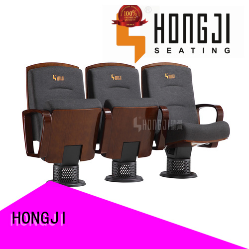 HONGJI newly style stackable auditorium chairs supplier for office furniture