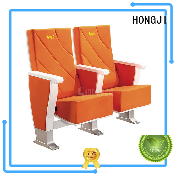 fabric stackable auditorium seating with office HONGJI