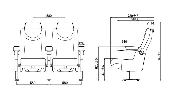 fashionable movie theater recliners for sale oem factory for importer-1