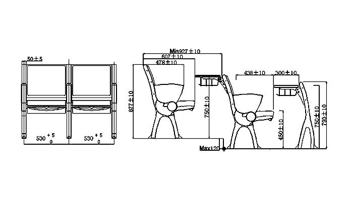 HONGJI tc975d study chair for students manufacturer for high school-1