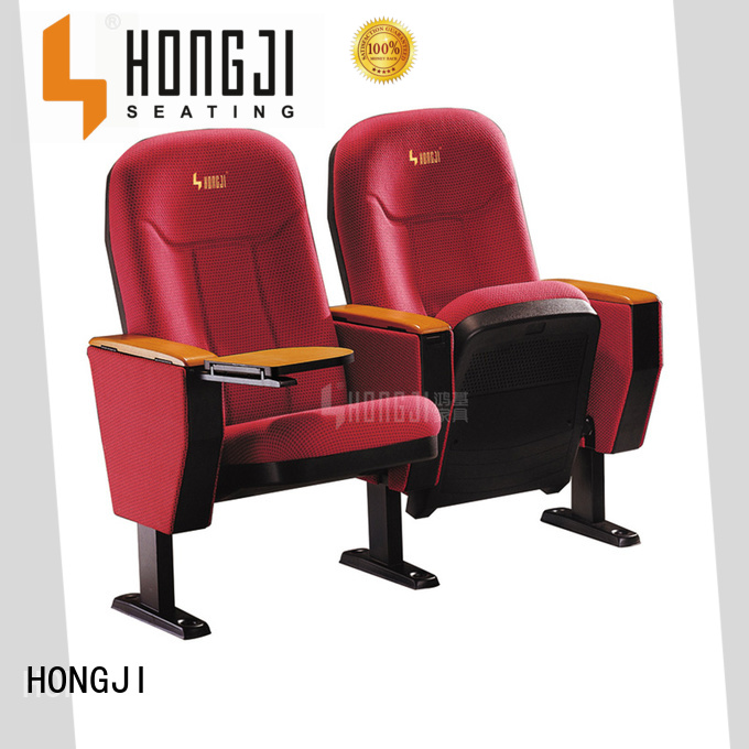 HONGJI high-end leather theater seats manufacturer for university classroom