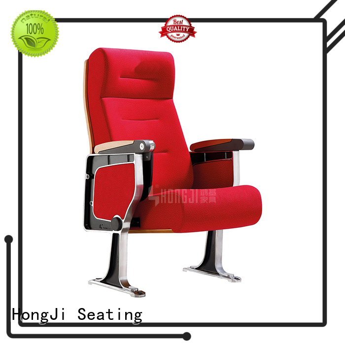 HONGJI project fixed auditorium seating with table for office furniture