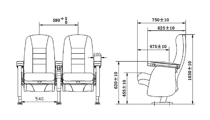 exquisite movie room recliners hj815b competitive price for sale-1