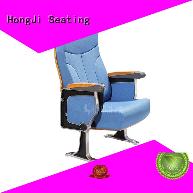 armrest red leather theater seats hj9606 for office furniture HONGJI