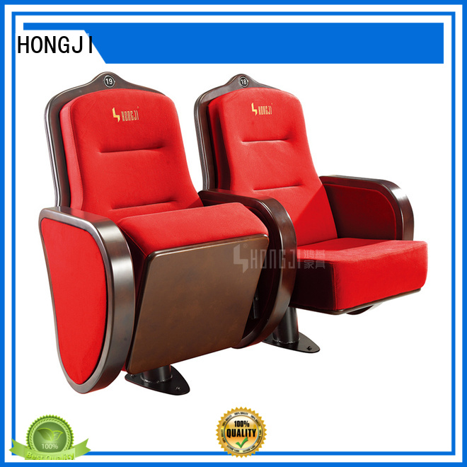 HONGJI folding audience seating chairs writing for