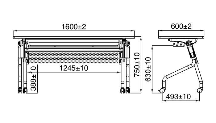 super quality training table hd12b factory for manufacturer-1