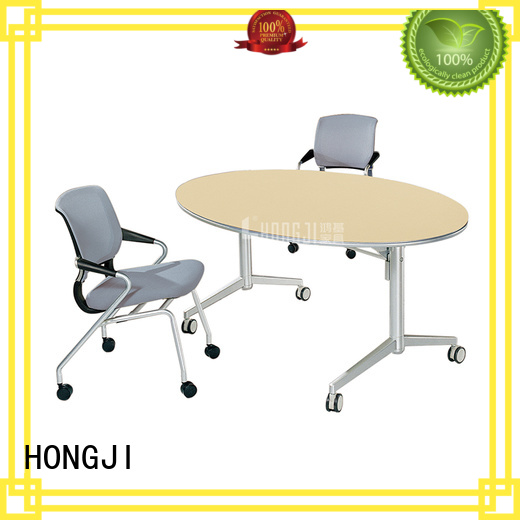 HONGJI movable office table and chairs from China for classroom