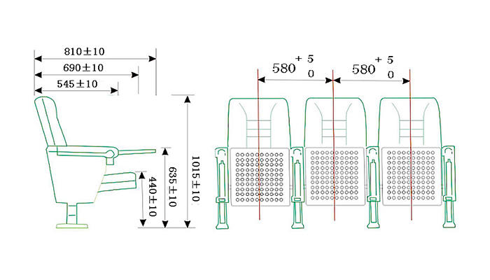 excellent stackable auditorium seating high-end manufacturer for university classroom-1