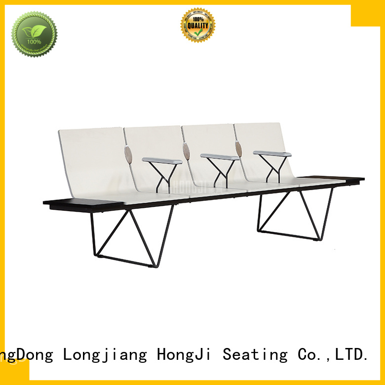 HONGJI durable in use stainless steel waiting chair public seating solution for hosiptal