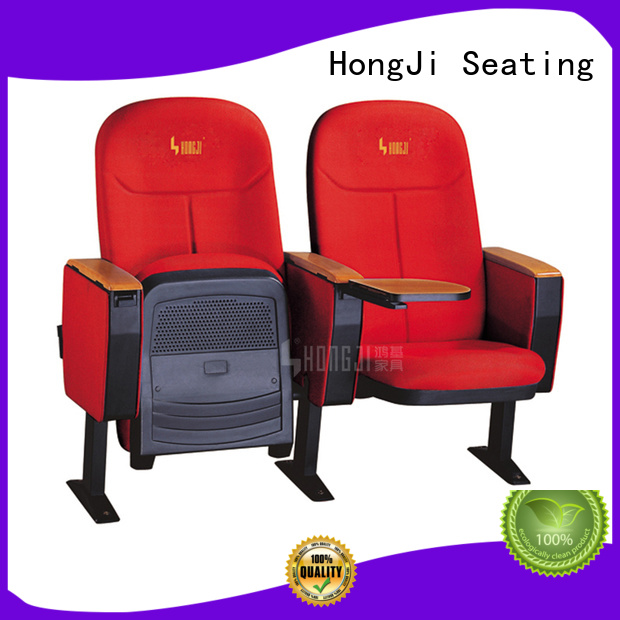 HONGJI newly style cinema hall chairs factory for sale