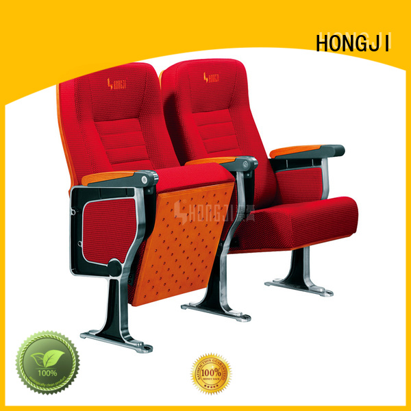 HONGJI outstanding durability real leather theater seating supplier for office furniture