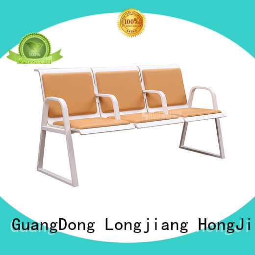 HONGJI durable in use reception area chairs public seating solution for airport