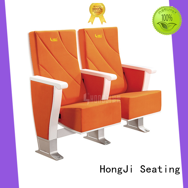 HONGJI high-end 2 seat theater chairs supplier for university classroom