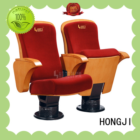 HONGJI black leather theater chairs manufacturer for student