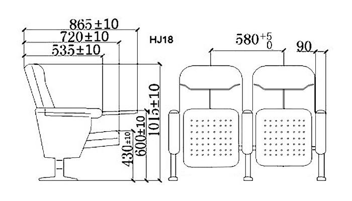 HONGJI auditorium furniture factory for office furniture-1