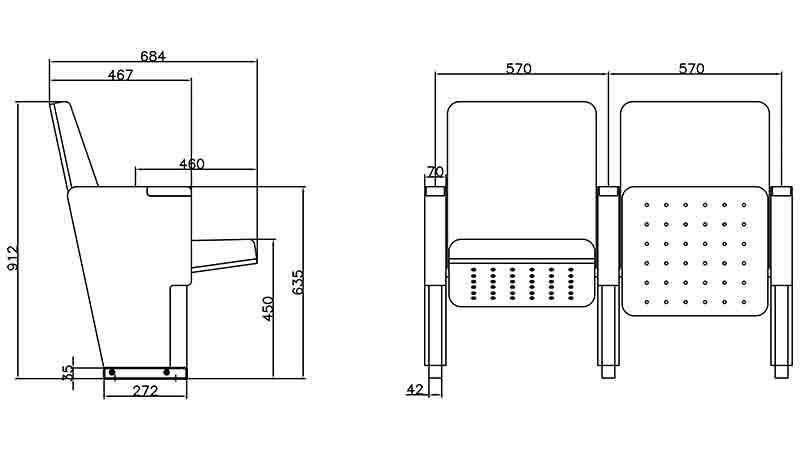 unparalleled lecture theatre chairs supplier for cinema-1