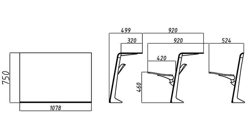 ISO14001 certified school desk dimensions tc930b factory fpr classroom-1