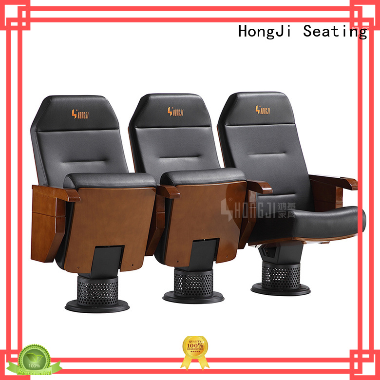 HONGJI high-end leather theater seats factory for student