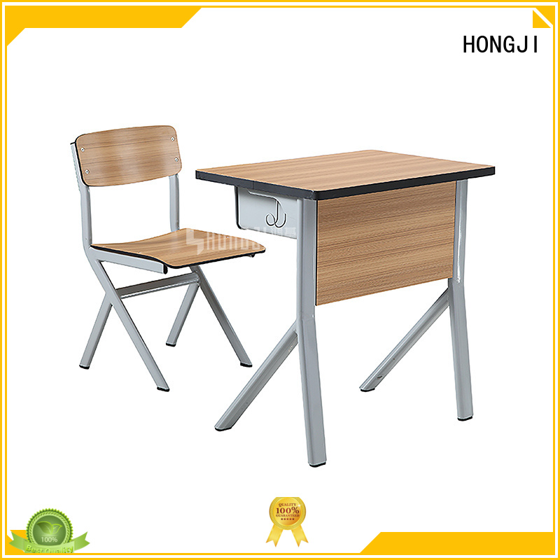 HONGJI ISO9001 certified classroom tables and chairs fpr classroom