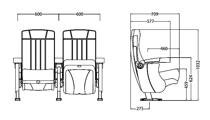 HONGJI elegant movie theater furniture for homes factory for theater-1