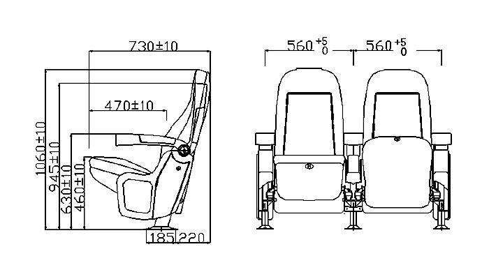 fashionable theater room recliners hj16f competitive price for theater-1