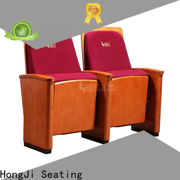 HONGJI elegant double theater chairs manufacturer for cinema