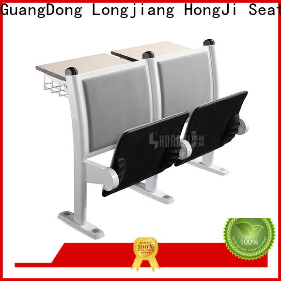 HONGJI ISO9001 certified classroom chair with desk manufacturer for university