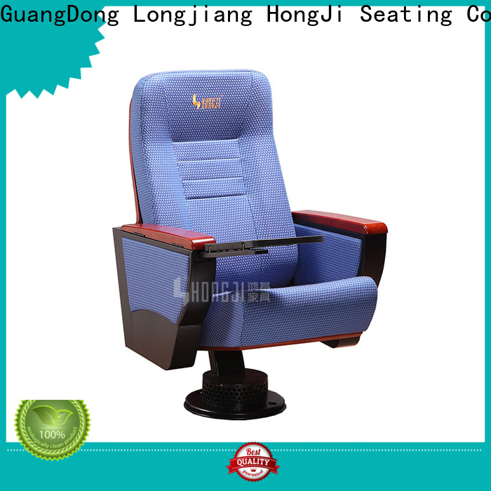 HONGJI outstanding durability red leather theater seats supplier for office furniture