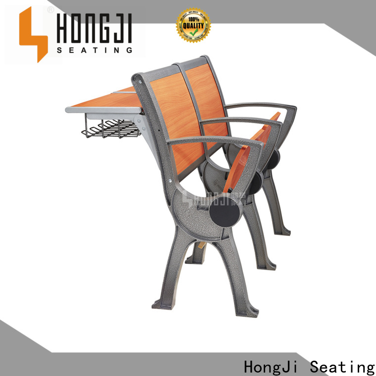 HONGJI ISO14001 certified school desk and chair set manufacturer for high school