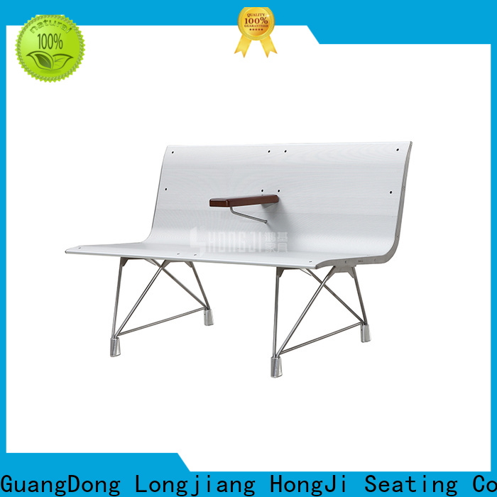 HONGJI h60e3 waiting bench public seating solution for bank