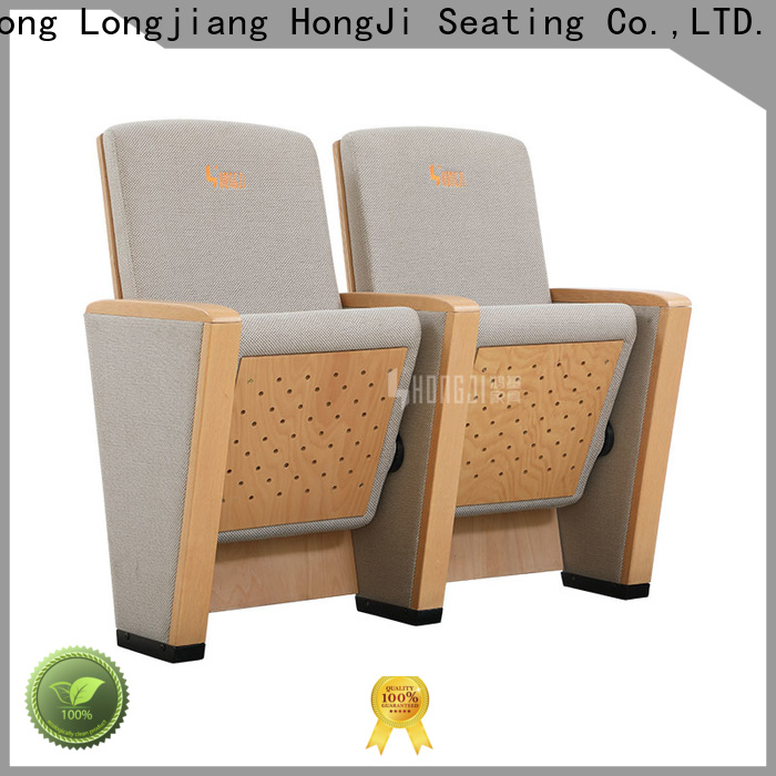 HONGJI outstanding durability double theater chairs manufacturer for student