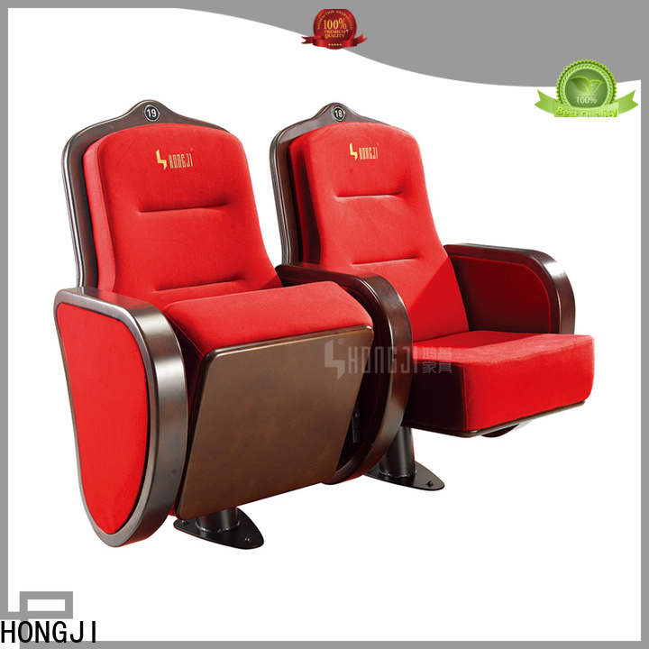 HONGJI elegant black theater chairs manufacturer for cinema