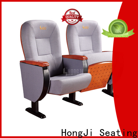 HONGJI soft leather theater chairs supplier for university classroom